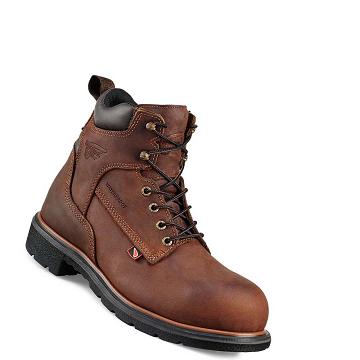 Red Wing DynaForce® 6-inch Waterproof Men's Safety Boots Brown | ZA 293YXF